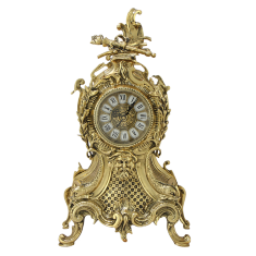 Часы каминные &quot;Карранка&quot; 46х27х12см (бронза, золото) Португалия
