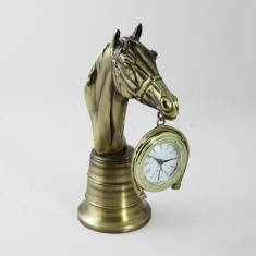 Часы настольные бронза &quot;Голова лошади антик&quot; (Португалия)