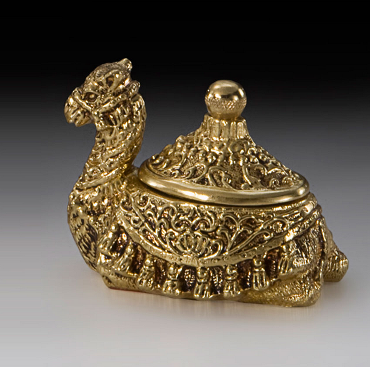 Шкатулка для украшений "Верблюд" 7,5х10 см (бронза, золото) Испания 