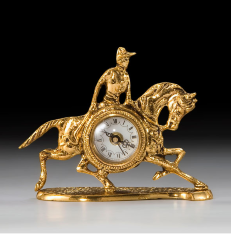 Часы каминные (бронза, золото) Испания  
