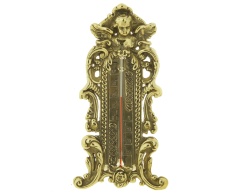 Термометр настенный &quot;Ангелочек&quot; 12х23см (латунь, золото) Италия